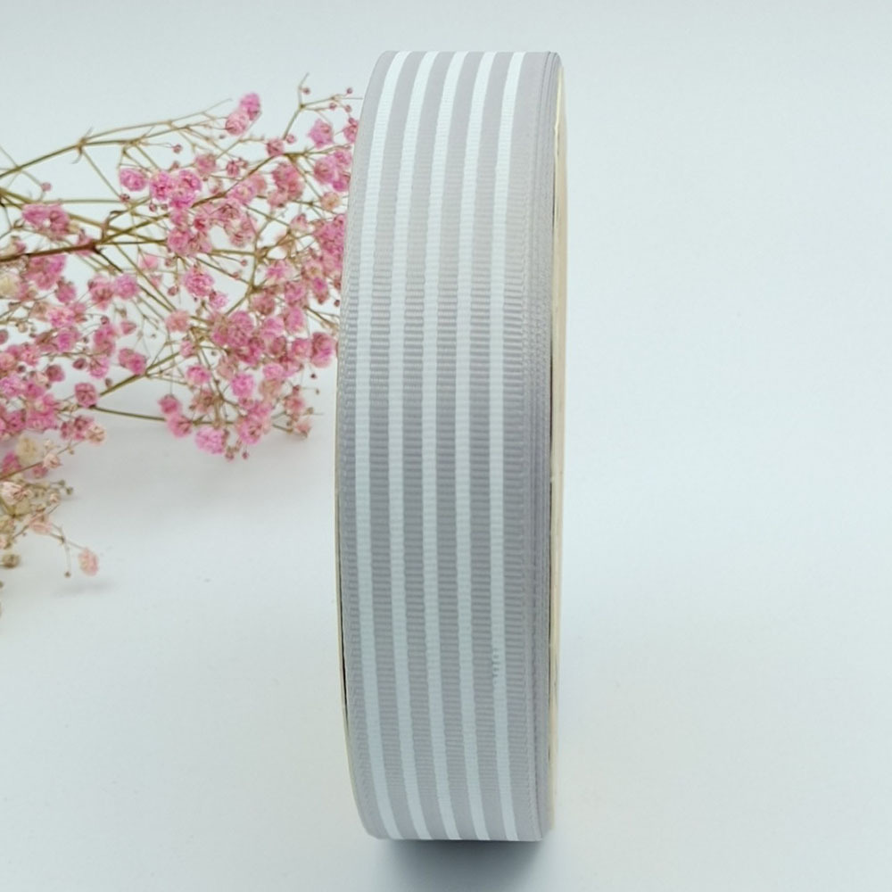 Suministro directo de fábrica 2,5 cm hilo cinta raya impresión cinta hornear caja de regalo embalaje Ropa Accesorios cinta