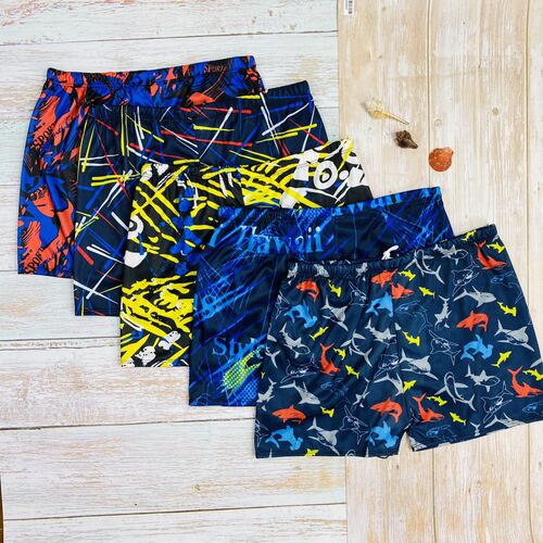 Factory Adult One-Time Use Swim Trunks Men Print Loose Quick-Dry Swim Trunks Beach Water Park Wholesale