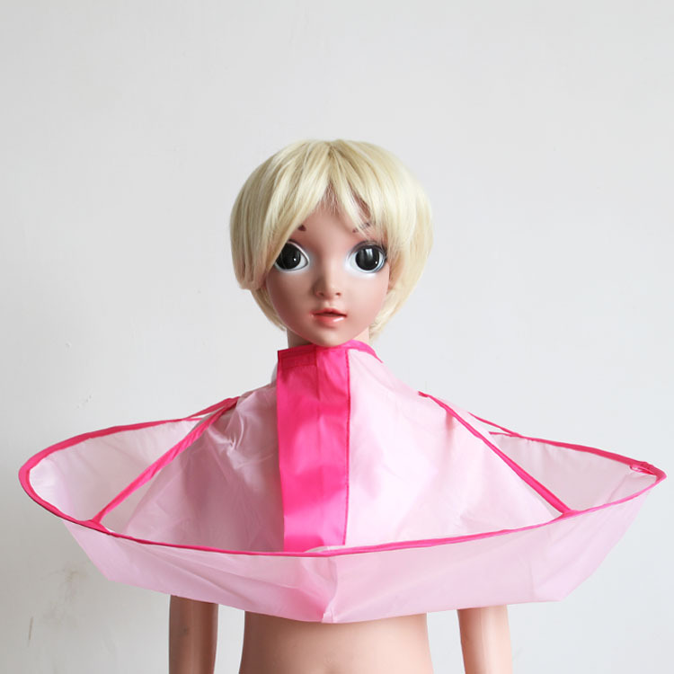 理发斗篷中号粉色