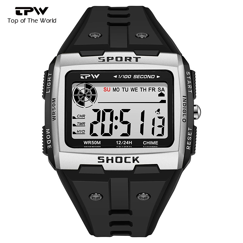 Universal fashionable digital watch, waterproof sports speedometer