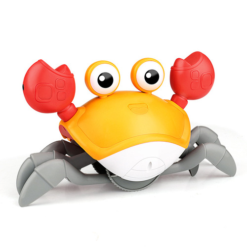 Children's electric automatic induction crab 2-year-old baby toy for boys and girls 3-6 and above simulates crawling