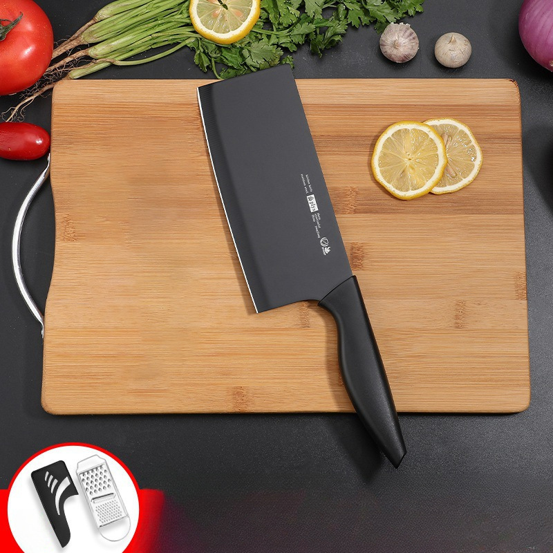 Kit de cuchillos de cocina combinación de cuchillos de cocina domésticos cuchillos de cocina tablero de cocina 2 en 1 tablero de corte cuchillos de cocina tablero de cocina un conjunto de acero inoxidable