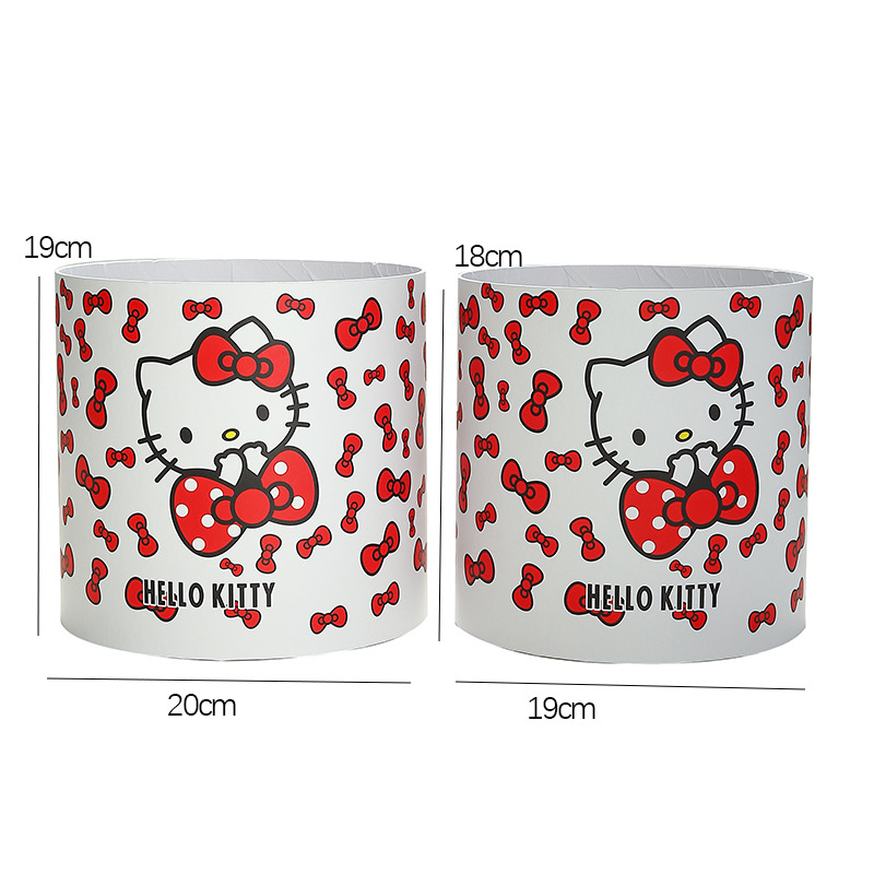 Cubo clásico de tres abrazos cubo redondo embalaje cubo arreglo de flores cubo floral DIY espejo de plata caja de flores