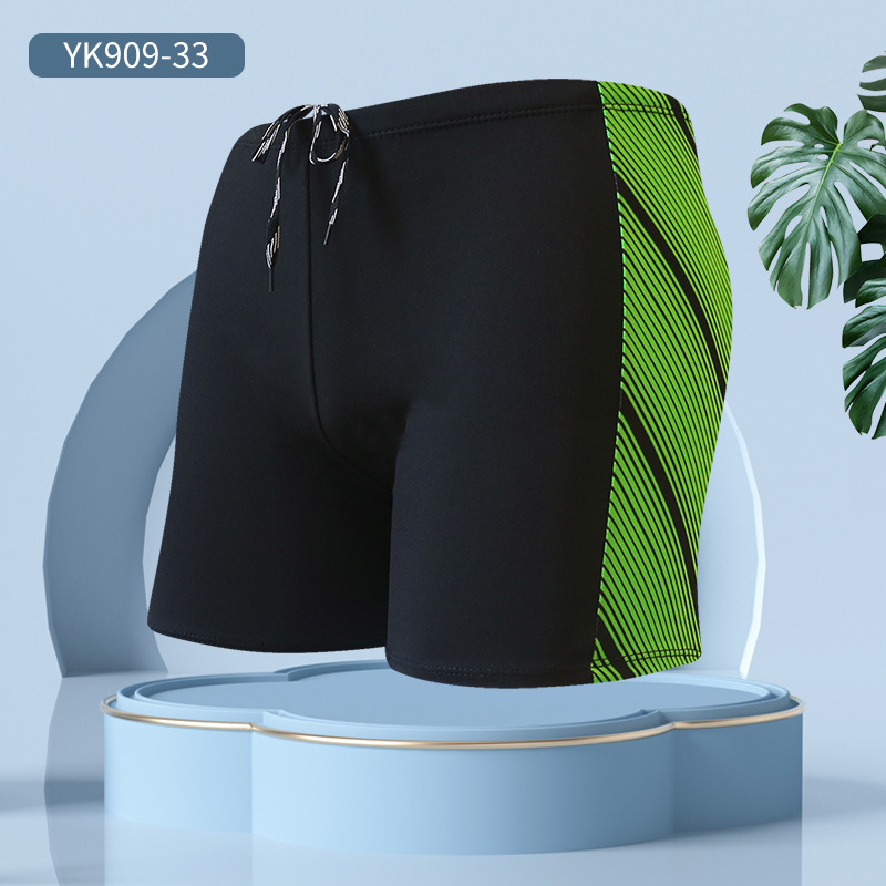 Pantalones de baño de talla grande personalizados ligeros para hombres pantalones de playa de aguas termales de ángulo plano anti-vergüenza pantalones de baño de secado rápido logotipo personalizado