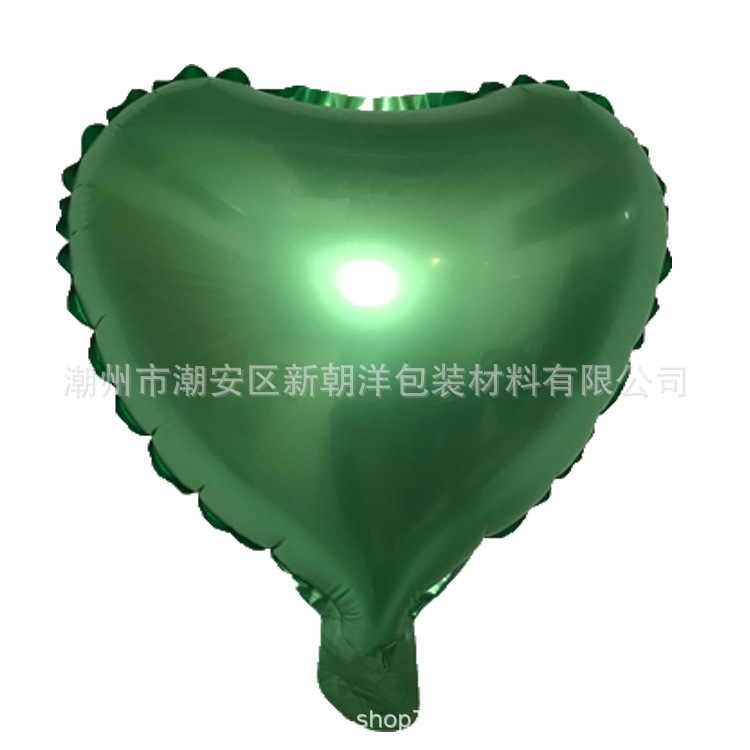 10寸愛心桃心鋁膜氣球光板卡通生日派對表白婚慶裝飾飄空氣球批發