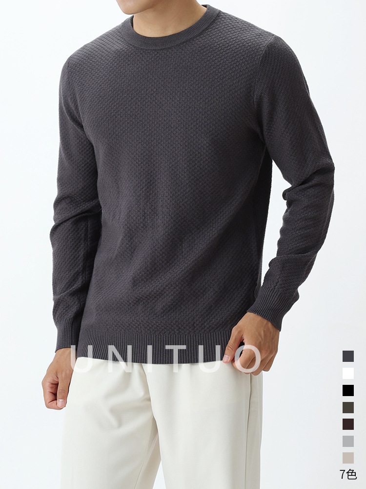 Hombres viejos estilo de piña estilo retro americano jersey de punto suéter hombre lujo ligero chaqueta de manga larga camiseta ropa hombre