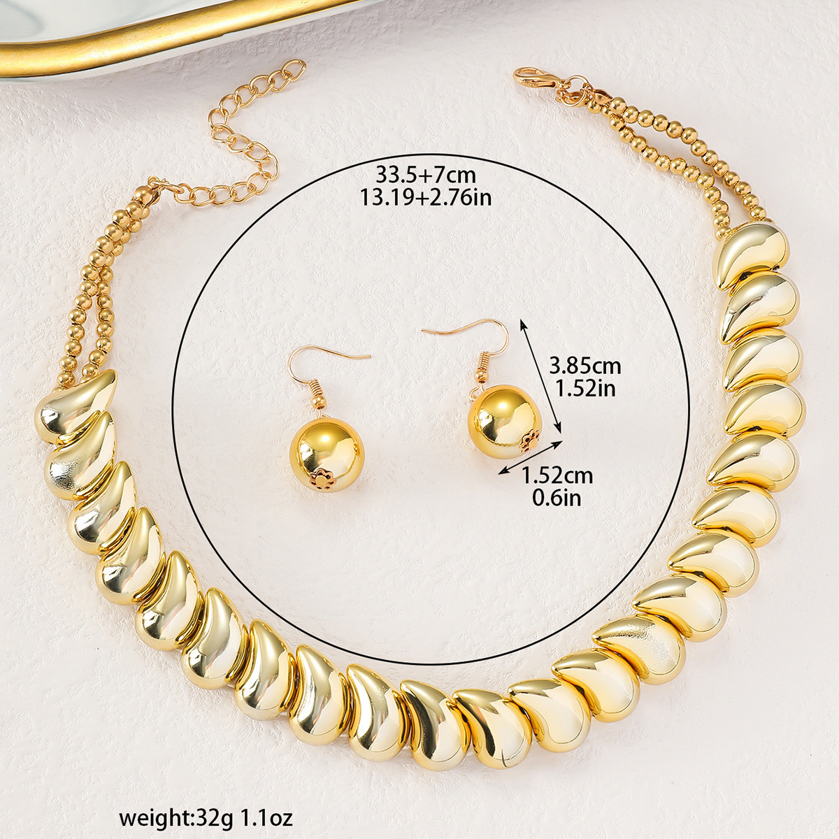 Jewelry Set Classification Casual Exaggerated Streetwear Geometric Zinc Alloy Women's Jewelry Set