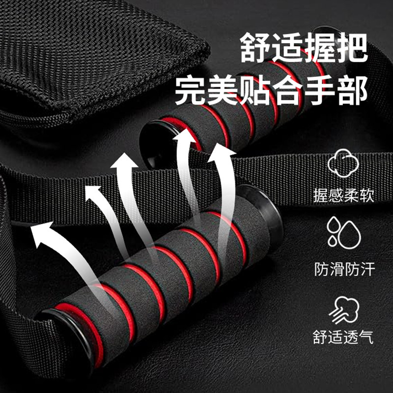把手套装11件套拉力绳手柄多功能健身器材配件弹力绳拉手握把|undefined