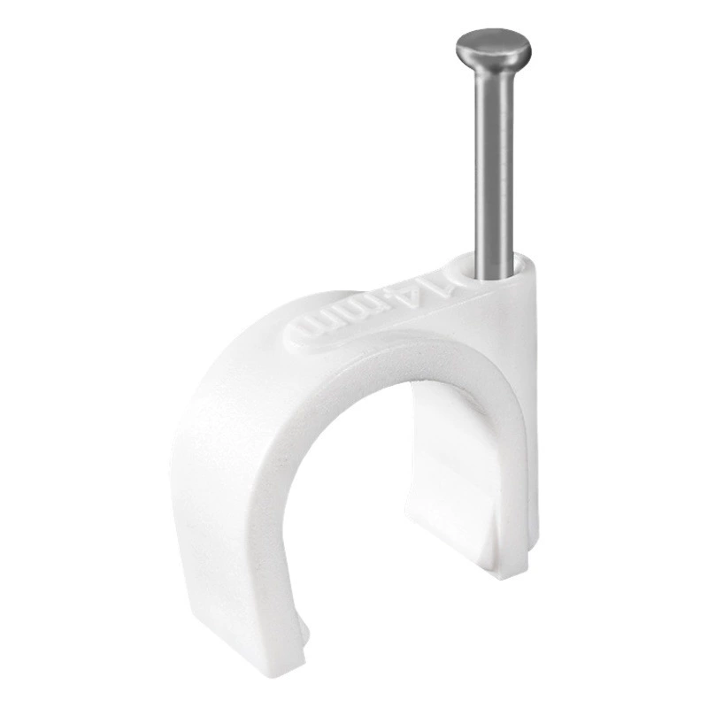 Линейная карта Стальная линейная карта для ногтей 4-50 мм Круглый пластиковый зажим для крепления провода Сетевая линейная карта Линейная Пряжка с зажимом