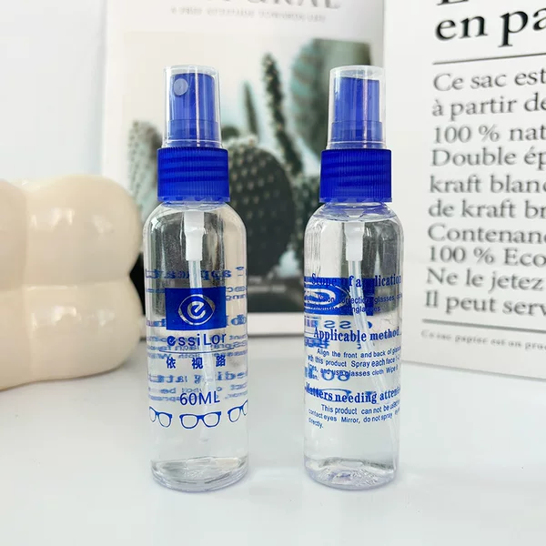 Transparent Bottle Glasses Cleaning Liquid Portable Bottled Spray Cleaner Computer Mobile Phone Screen Wholesale Eyeglass Lenses