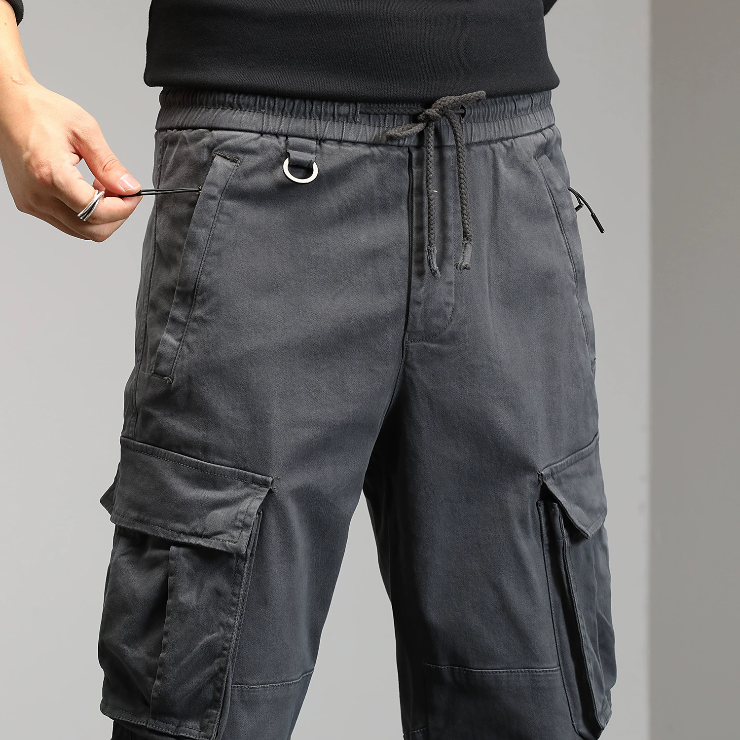 Весенне-Осенние рабочие брюки Мужские Молодежные свободные рабочие брюки Мужские трансграничные брюки больших размеров оптом