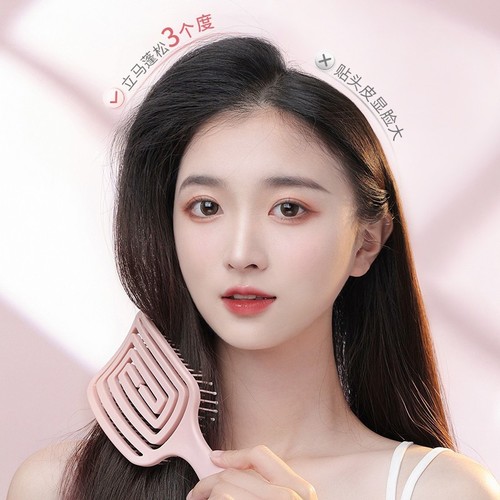 Fluffy high skull comb hair artifact women's special long hair styling massage meridian portable home rib comb