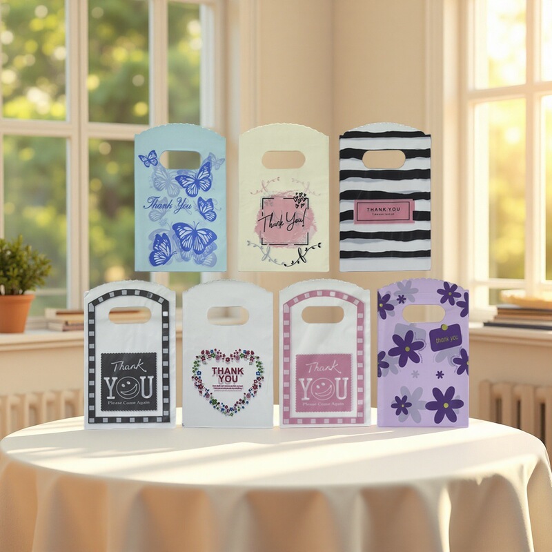 Small Plastic Gift Packaging Bags for Boutique Stores, Jewelry Stores, Small Items, Jewelry, Hair Accessories, Small Jewelry