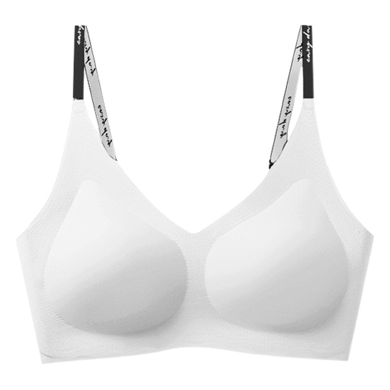 Sin tamaño grande sin espalda en forma de U belleza espalda ropa interior Mujer verano sin costuras inalámbrico push up sexy pequeña Correa sujetador