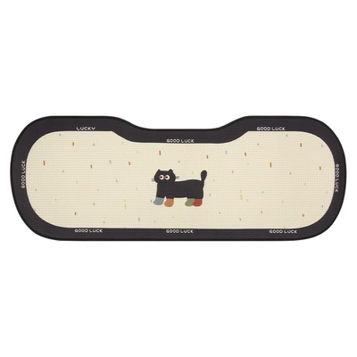 Seat cushion, seat cover Half Pack Cartoon Cat Seat Cushion - rear-three-person-cushion-socks-black-cat