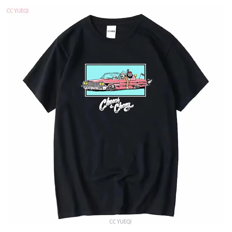 The Movie-Themed Cheech and Chong Flip-U Rider T-Shirt, New Retro Washed Top with Multiple Graphics for Everyday Wear The Movie-Themed Cheech and Chong Flip-U Rider T-Shirt, New Retro Washed Top with Multiple Graphics for Everyday Wear