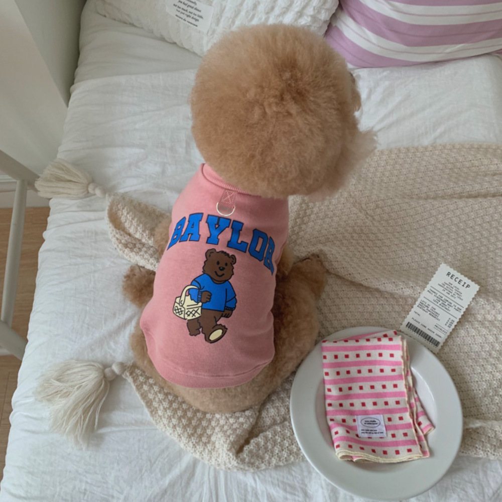 Otoño e invierno versión coreana de la ropa de peluche para mascotas para perros, fabricantes de suéteres de lana Bichon, gatos, gatos, ropa para perros