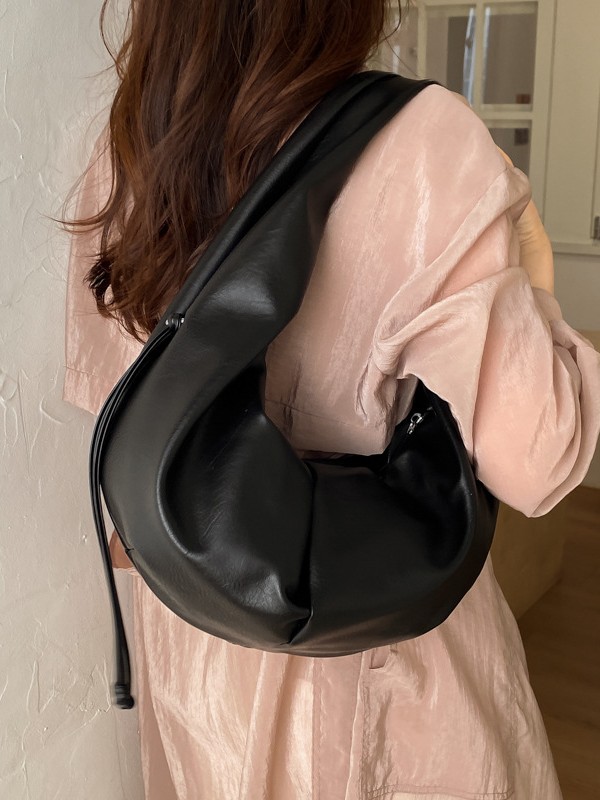 Nuevo paquete transfronterizo perezoso de viento creciente, temperamento femenino de alto nivel, bolso de brazo pequeño, simple y universal.