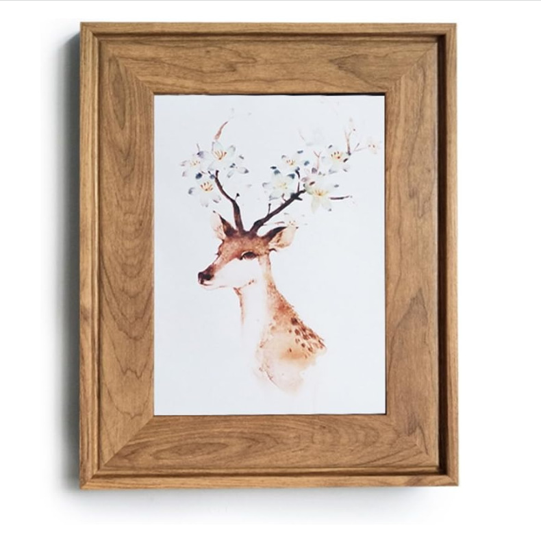 Cross-Border Popular Photo Frame 5X7 Vintage Portrait Photo Frame, Can Be Used as a Stand or Wall-Mounted, Commemorative Framed Photo Frame Customization
