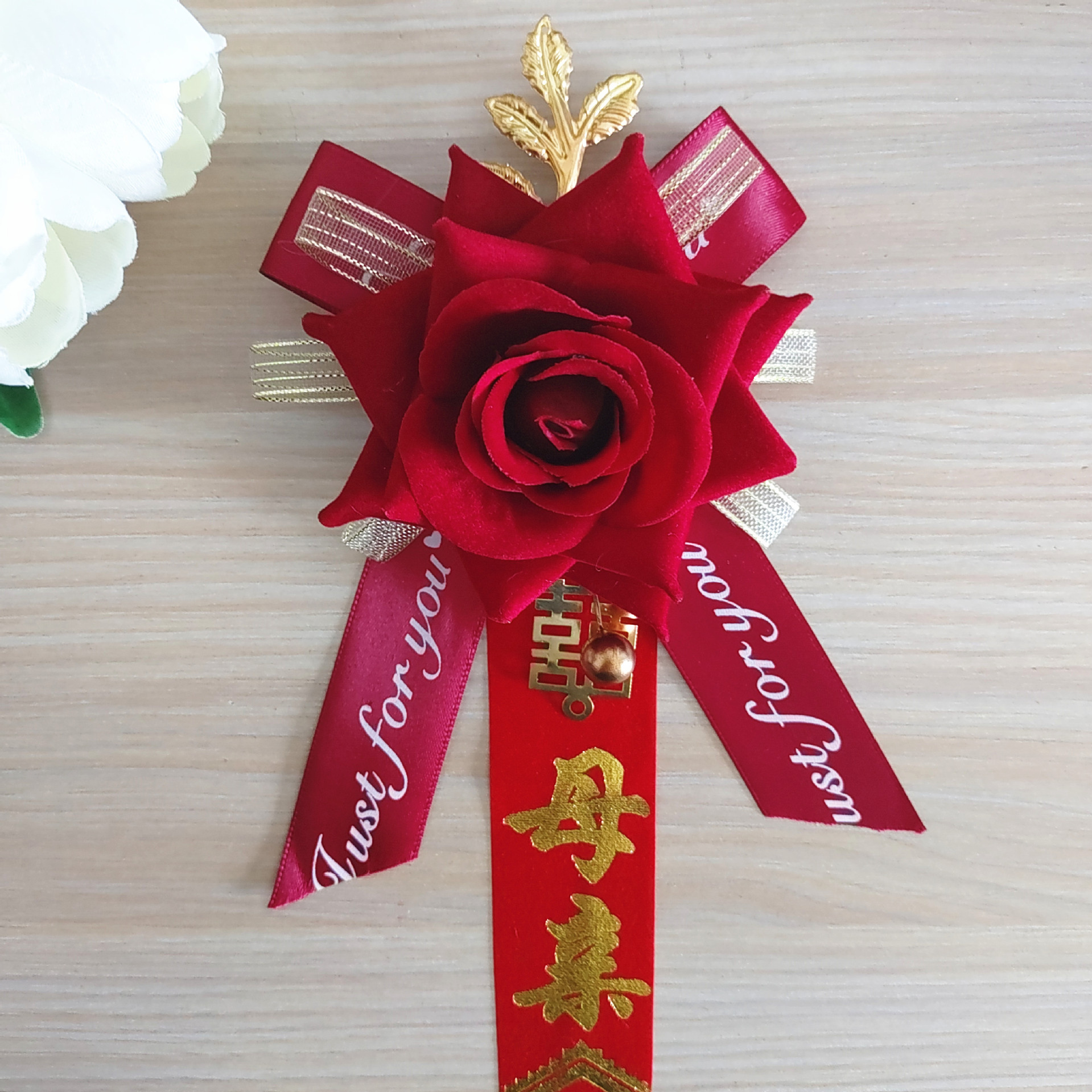 Ramillete de boda, celebración de boda, suministros para novios, padre, madre, padrinos de boda, damas de honor, familia, conjunto completo de flores únicas hechas a mano
