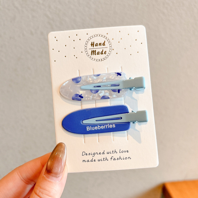 2025 verano pasador de cabello de dopamina colorido lindo frente dulce brocas de cabello rotas no lastimas brocas de cabello adornamientos para el cabello