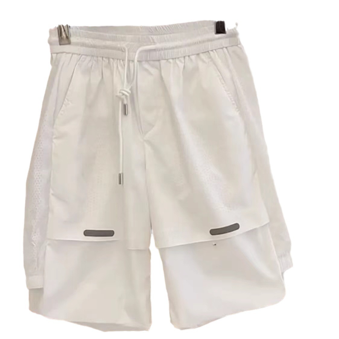 high quality Summer New Men's Handsome Fashionable All-match Short-sleeved Shorts suit Breathable Sweat-absorbing Quick-drying Two-piece Set