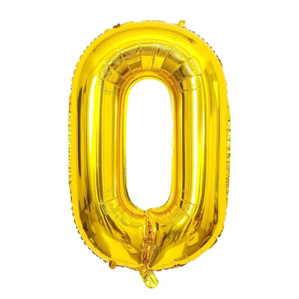 Globo de aluminio digital de 40 pulgadas, globo de aluminio con números grandes, versión delgada de 90 cm, varios colores de globos con números