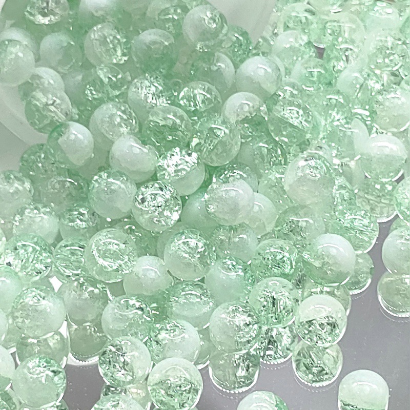 10mm nuevo semi-blanco cuentas de palomitas de maíz de color esmalte de vidrio de alta Blanco roto estalló cuentas sueltas pulsera collar de cuentas de la joyería Accesorios