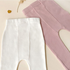 24 spring new children's leggings ins style Korean style baby trousers bunny print children's spring and autumn pants