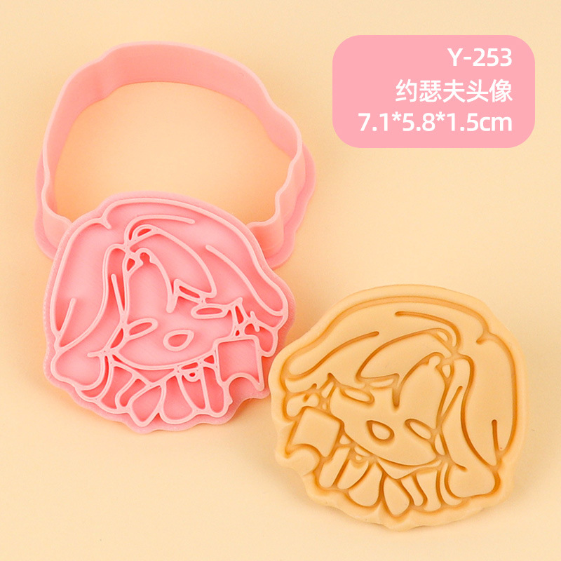 Juego de Moldes para Galletas 3D Personajes de Anime de Plástico para Repostería image 87