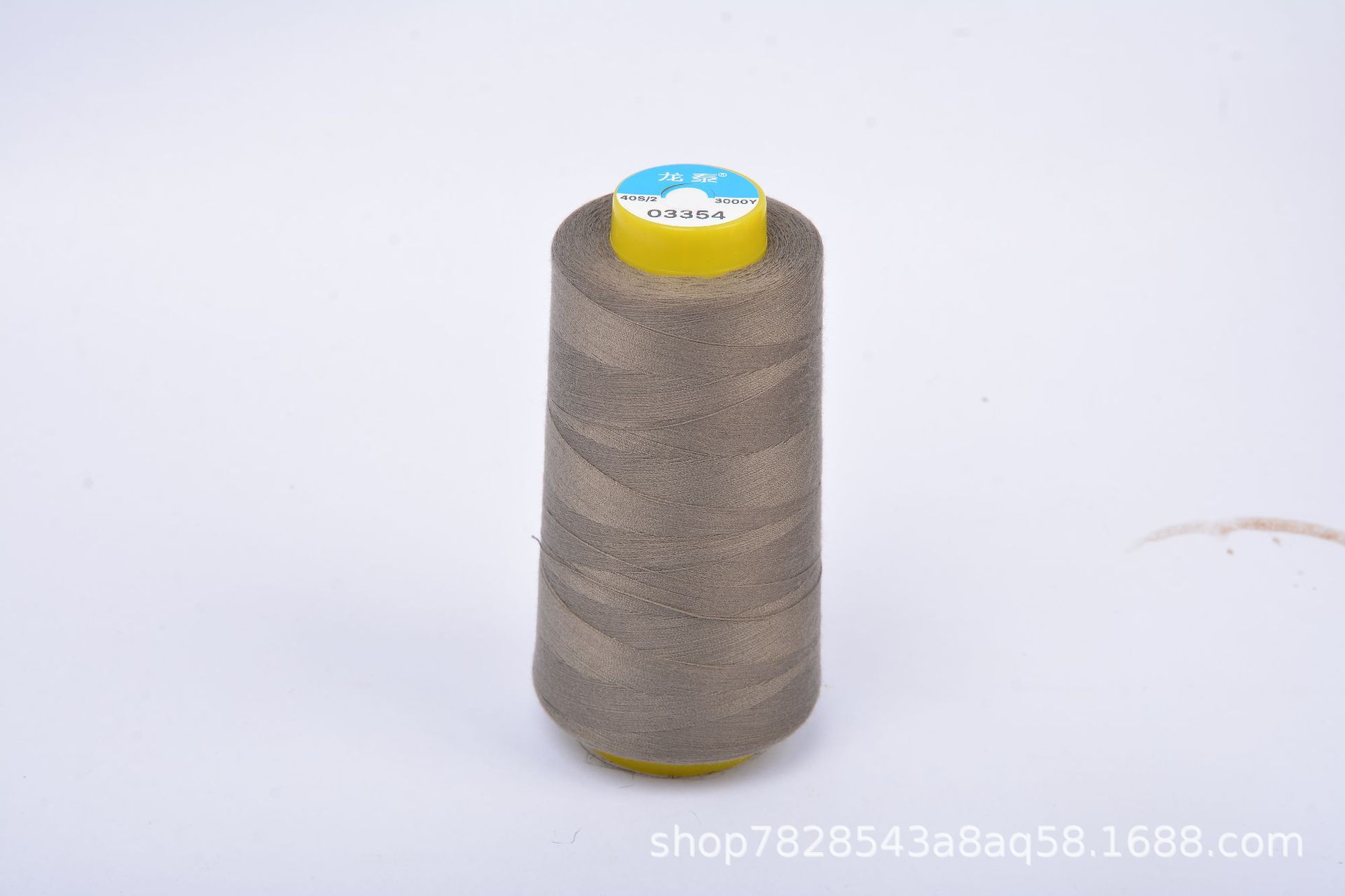 402 Liu Qing 3000 yardas línea de costura serie marrón línea especial de fábrica de ropa línea de máquina de coser de alta velocidad