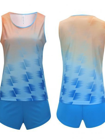 Nuevo traje de pista y campo de deportes traje de prueba de obstáculos traje de entrenamiento de chicas maratón 8318