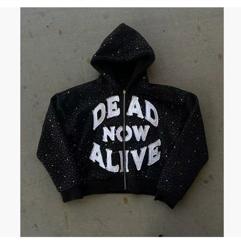 Mowalola Ksubi Leopard Print Casual Zipper Hoodie for Men and Women, American Ins Style to Control American Style