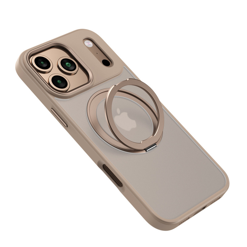 iPhone17promax磁気電話ケースApple 16保護カバーに適したクロスボーダーホットセール360回転スタンド|undefined