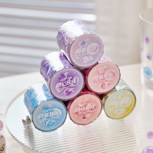 Early Foam PET Tape Color Bubble Guka Series Special-shaped Die Cutting Handbook DIY Decorative Stickers 6 Types