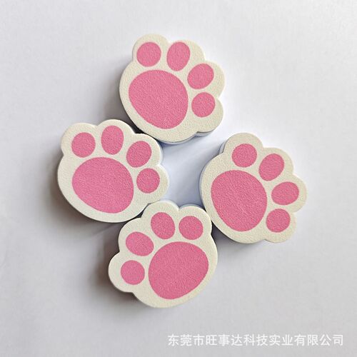 Bathroom glass mirror faucet magic wipe, pink cat paw mirror cleaner, washbasin glass cleaning sponge