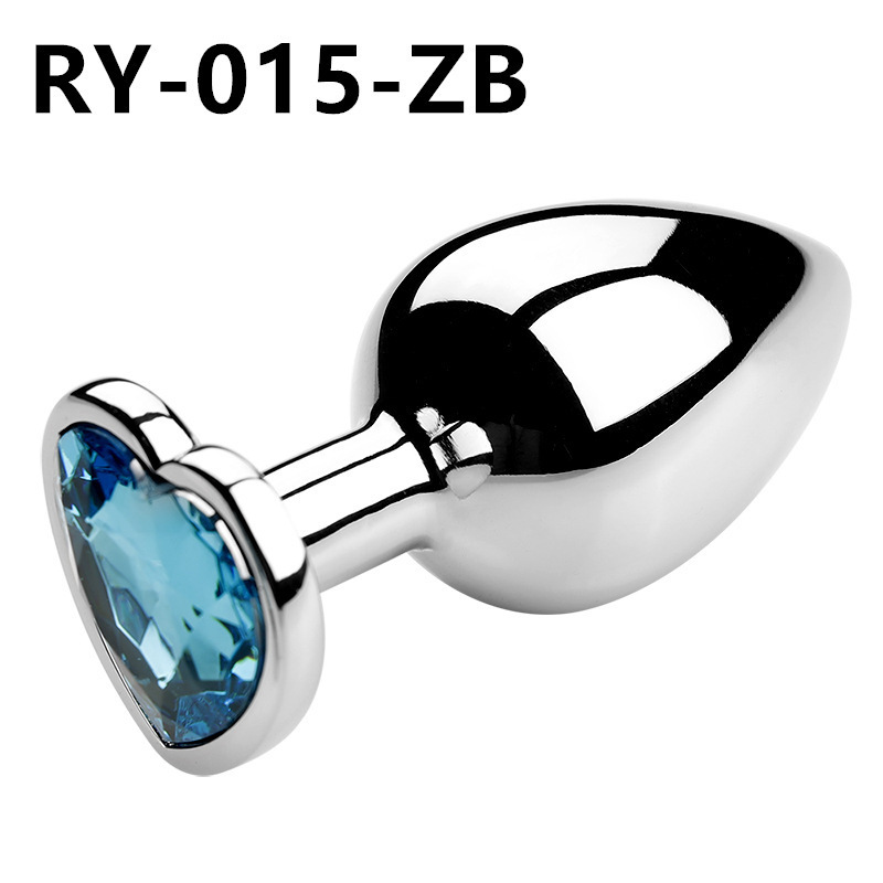 Corazón de metal plug anal back patio para usar artículos sexuales dilatadores coquetear al por mayor SM artículos sexuales para adultos