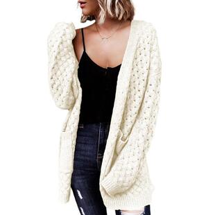 D 26321 Cable long cardigan �黨���L���_��ë�����uͨ�¿�R