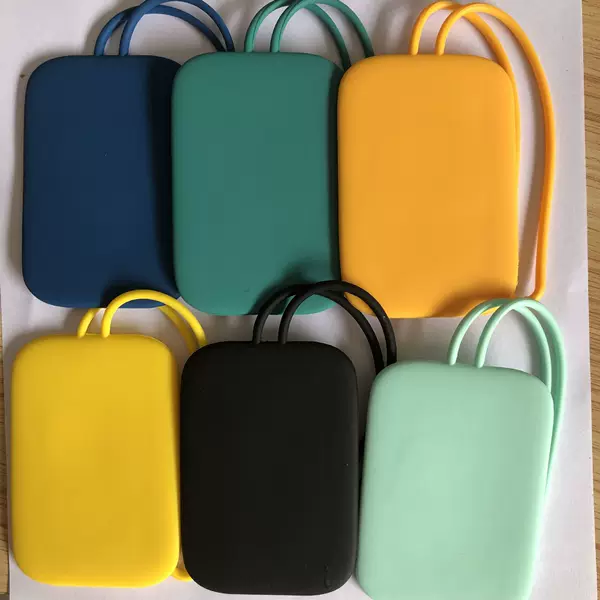 Multicolor in stock Silicone Luggage Tag with Lanyard Anti-lost Luggage Handbag Identification Tag