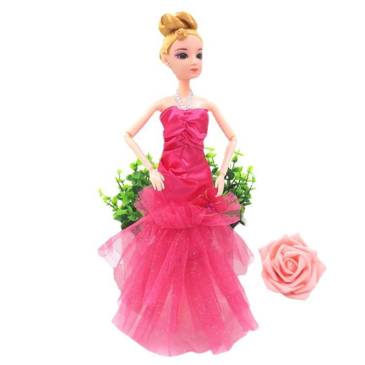 Doll для одежды, многоуровневое кружевное облегающее платье, длинная юбка, пижама, русалка, хвост рыбы