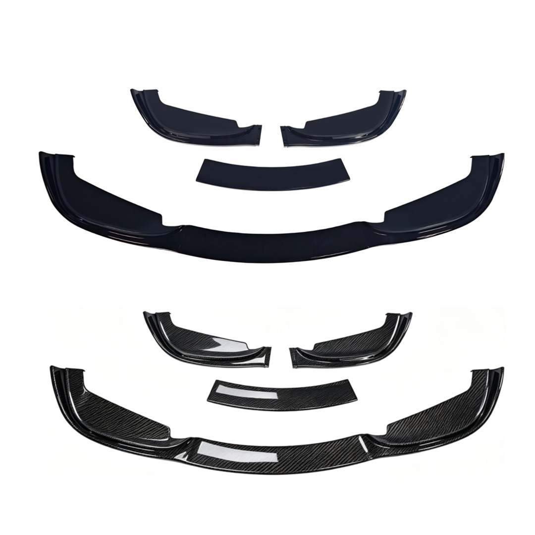 Suitable for 98-05 BMW 3 Series E46 M3 model, three-section front lip hydrographic print rear spoiler small body kit