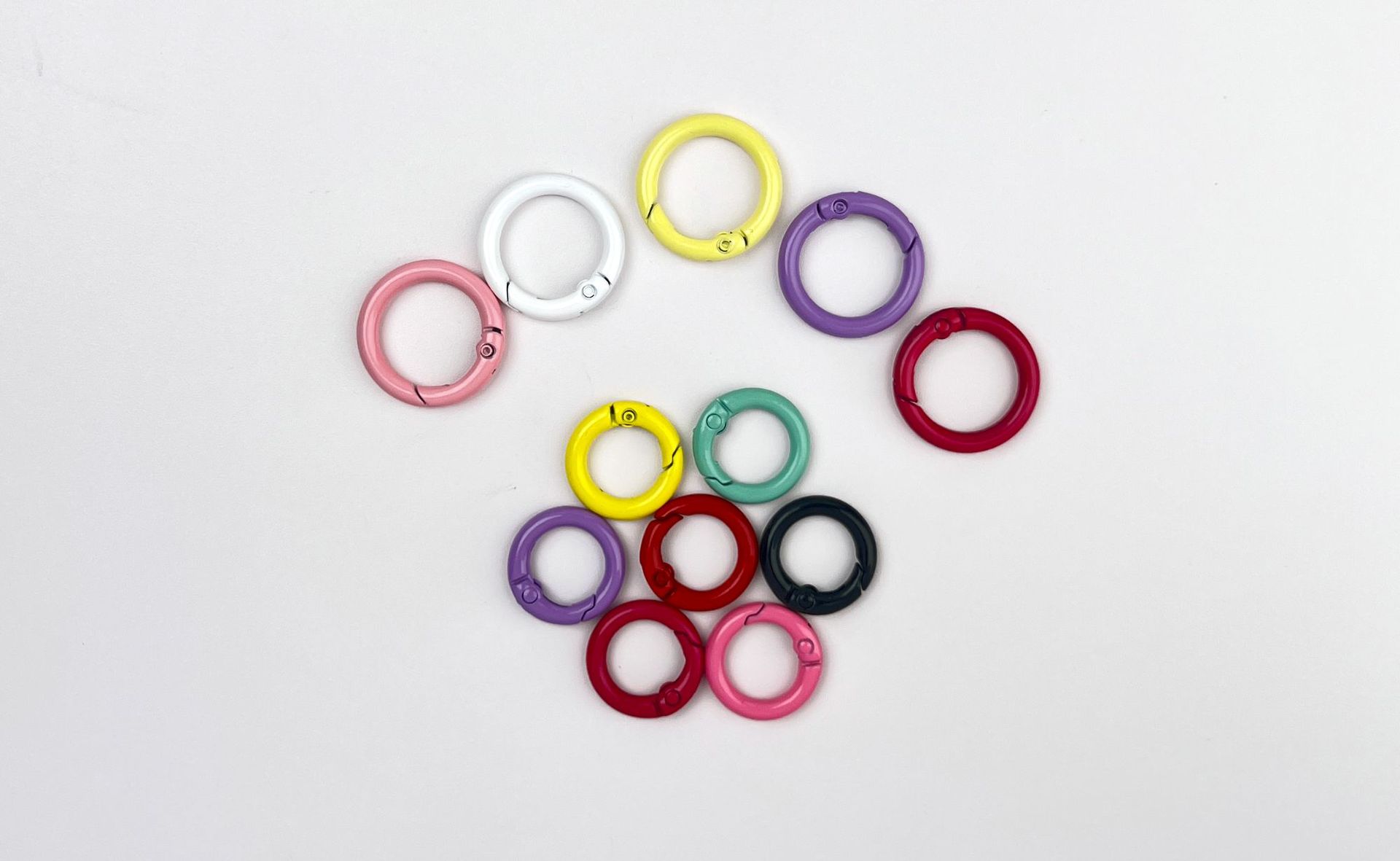 Circle Pattern Stoving Varnish Design Basic, Modern Style, Classic Style Style 10 PCS/Package 20mm 24.5mm 35mm Alloy Circle Jump Ring