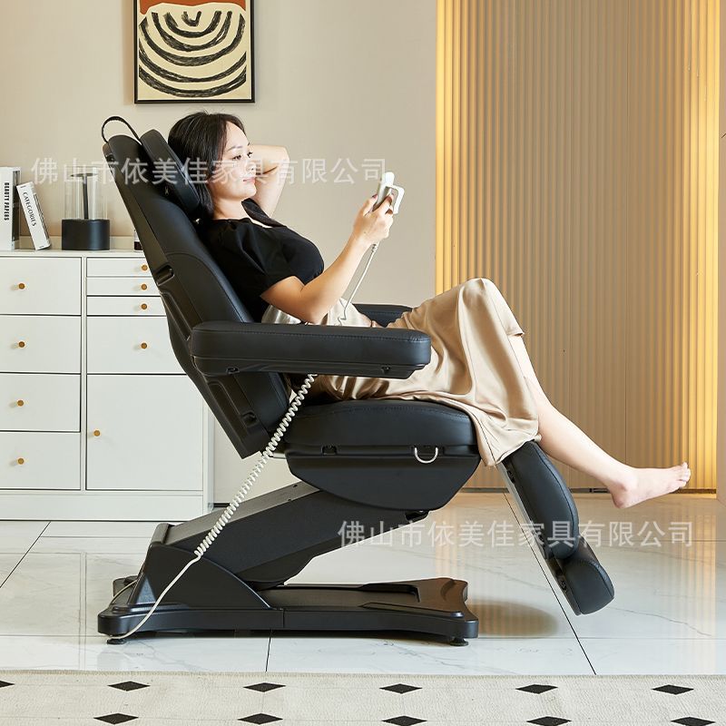 Cama eléctrica multifuncional de belleza micro plástica cama elevadora plegable sala de belleza inyección cama de tatuaje cama de belleza