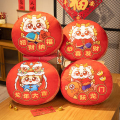 國潮龍年吉祥物抱枕生肖龍掛件毛絨玩具新年禮物年會禮品公司logo