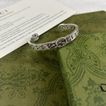 工厂直销925银古家手镯 互扣式双G手镯 男女情侣潮流气质时尚手环