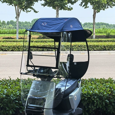 Elektromobil üçün ön şüşə çətiri (günlük) – window windscreen, sun umbrella - sliding-window-model-little-dolphin-suitable-for-all-seasons-suitable-for-vehicles-with-rearview-mirrors