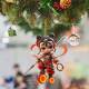 2D plane cross-border explosions cute cartoon car rearview mirror pendant Christmas tree pendant bag pendant