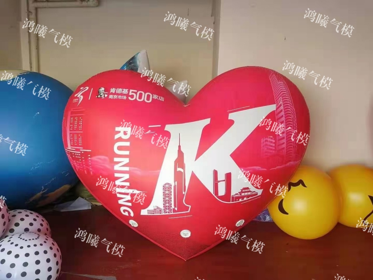pvc充气爱心气模升空心形气球商场酒吧ktv七夕节悬挂装饰闭气模型-阿里巴巴