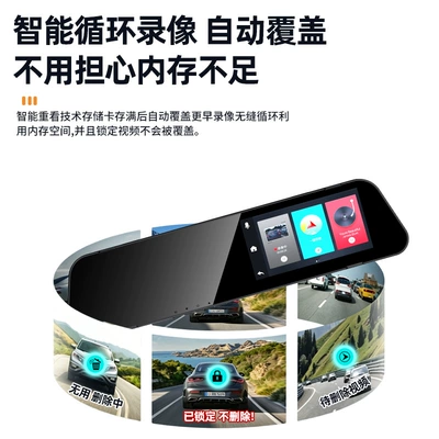 Driving recorder with IPS screen, night vision