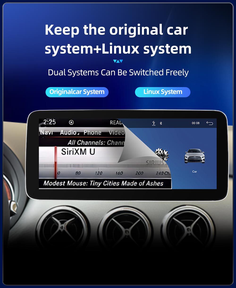 Car Central Control Large Screen Navigation Radio Suitable for Mercedes-Benz B-Class W242 W246 Android Qualcomm 12.3inch Bluetooth